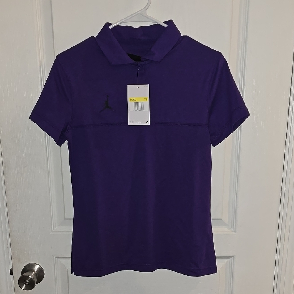 Nike Women's Small Purple Activewear Golf Polo Short Sleeve Shirt New w/ Tags!